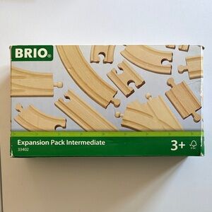 BRIO Expansion Pack - Natural Wood Train Tracks unopened